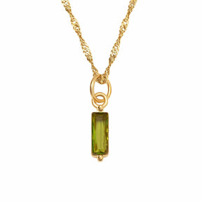 BohoMoon Stainless Steel Quartet Birthstone Necklace