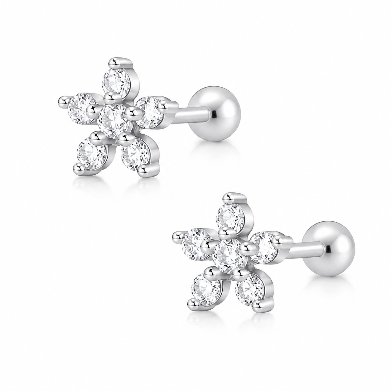 Bohomoon Stainless Steel Quinn Flower Stud Earrings
