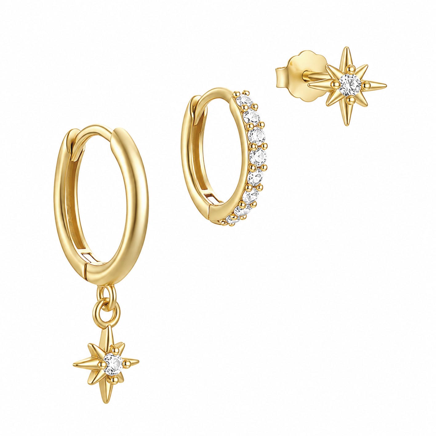 Bohomoon Stainless Steel Radiance Earring Set