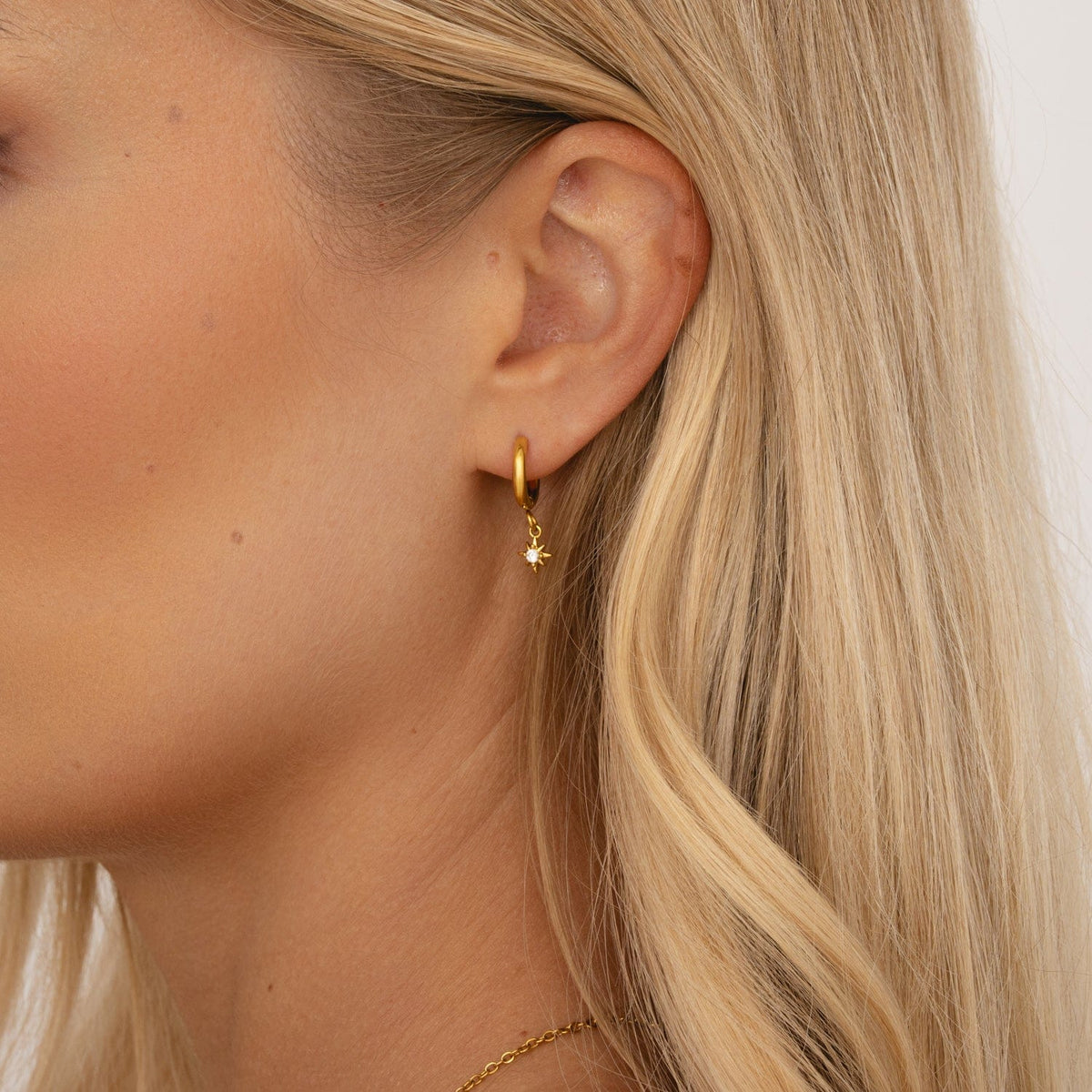 Bohomoon Stainless Steel Radiance Hoop Earrings