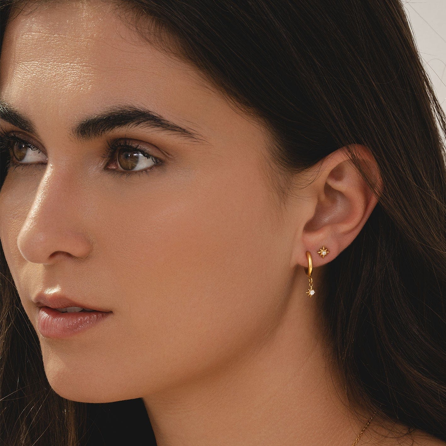 Bohomoon Stainless Steel Radiance Hoop Earrings