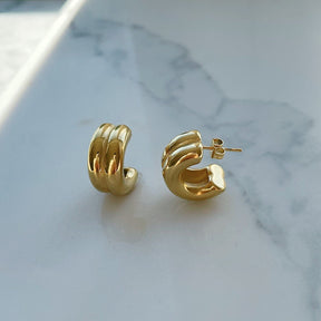 BOHOMOON Stainless Steel Rafaela Hoop Earrings Gold