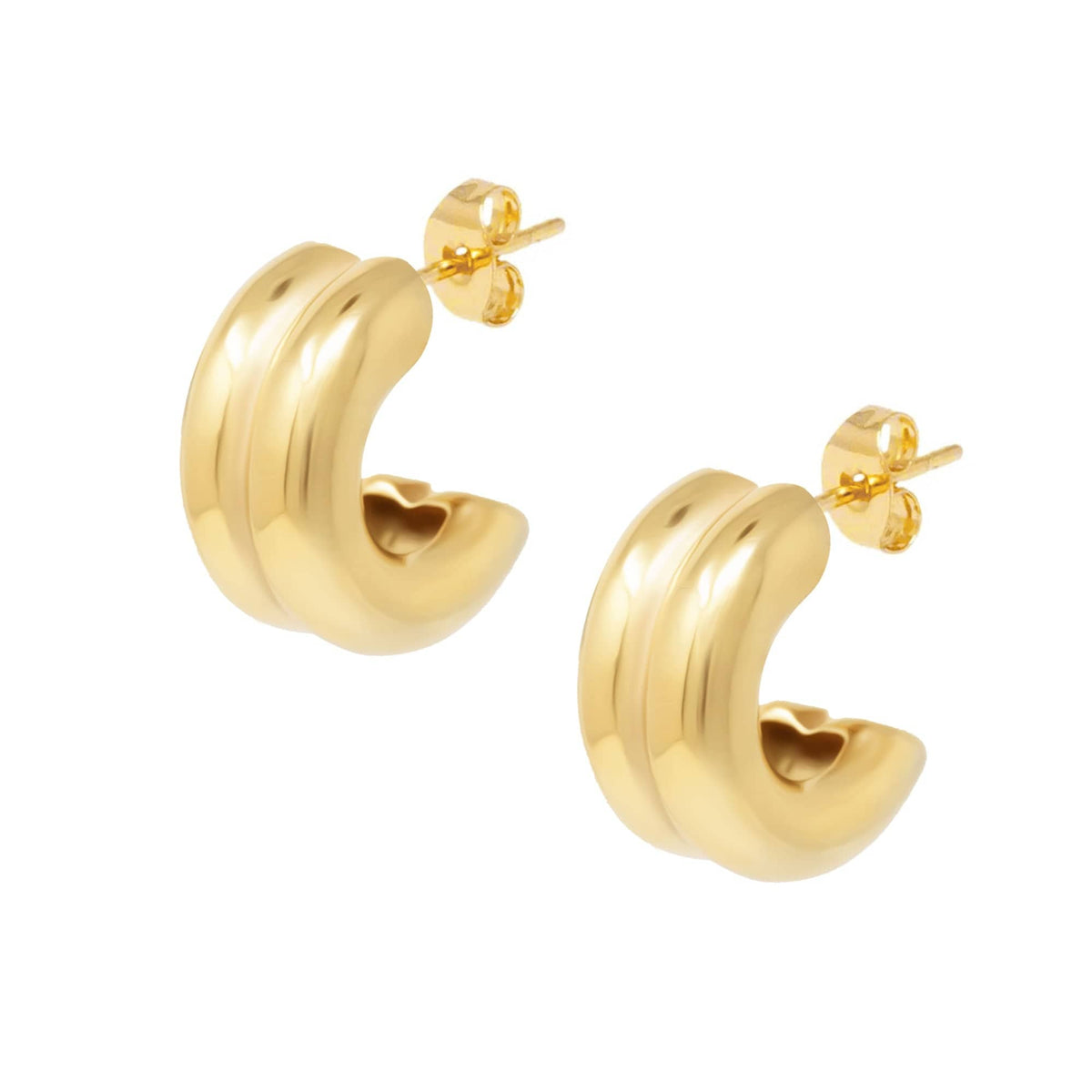 BOHOMOON Stainless Steel Rafaela Hoop Earrings Gold