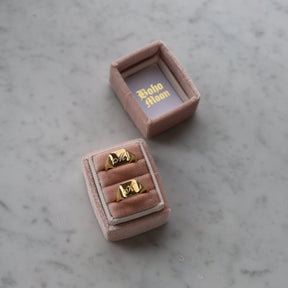 Bohomoon Stainless Steel Raina Initial Signet Ring