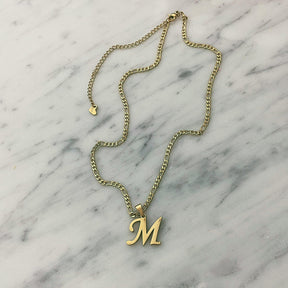 BOHOMOON Stainless Steel Rebel Initial Necklace