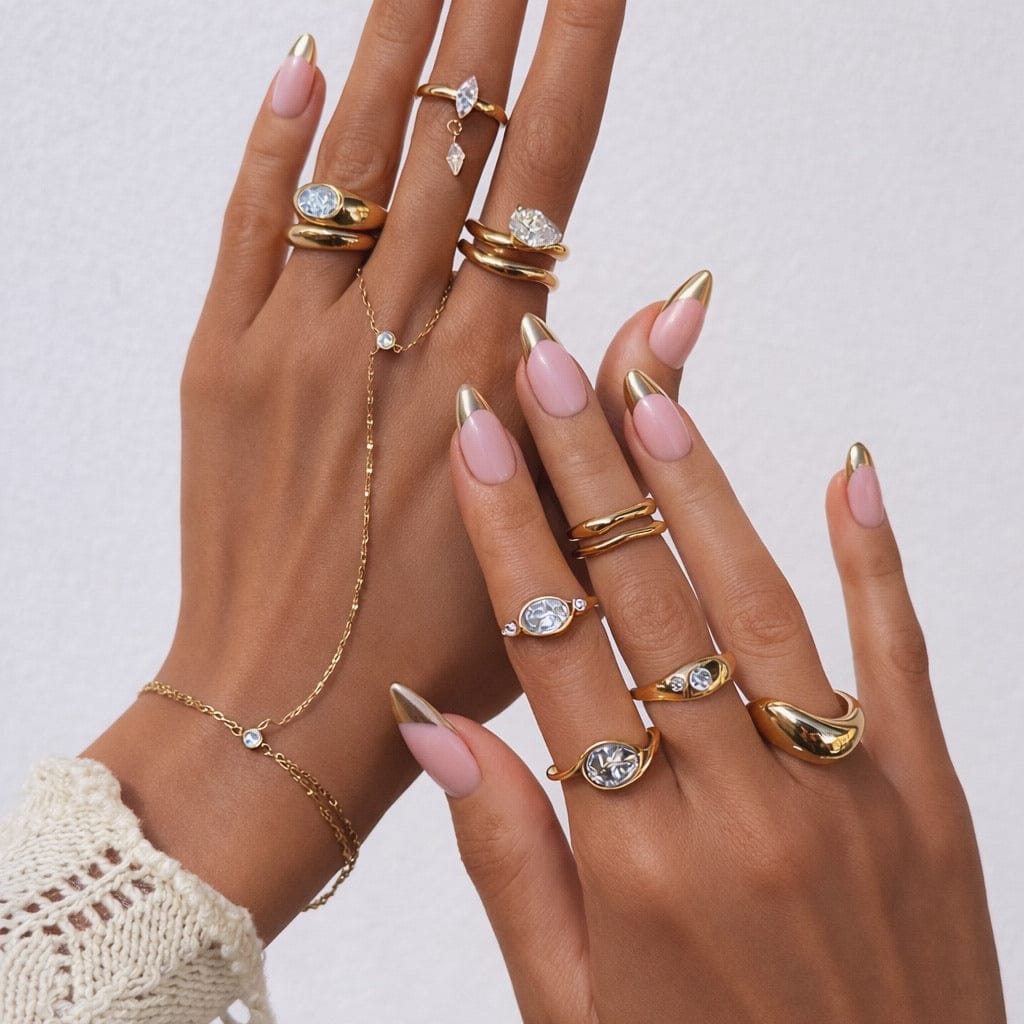 Bohomoon Stainless Steel Reckless Hand Chain Bracelet