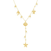 Bohomoon Stainless Steel Reef Lariat Necklace