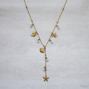 Bohomoon Stainless Steel Reef Lariat Necklace