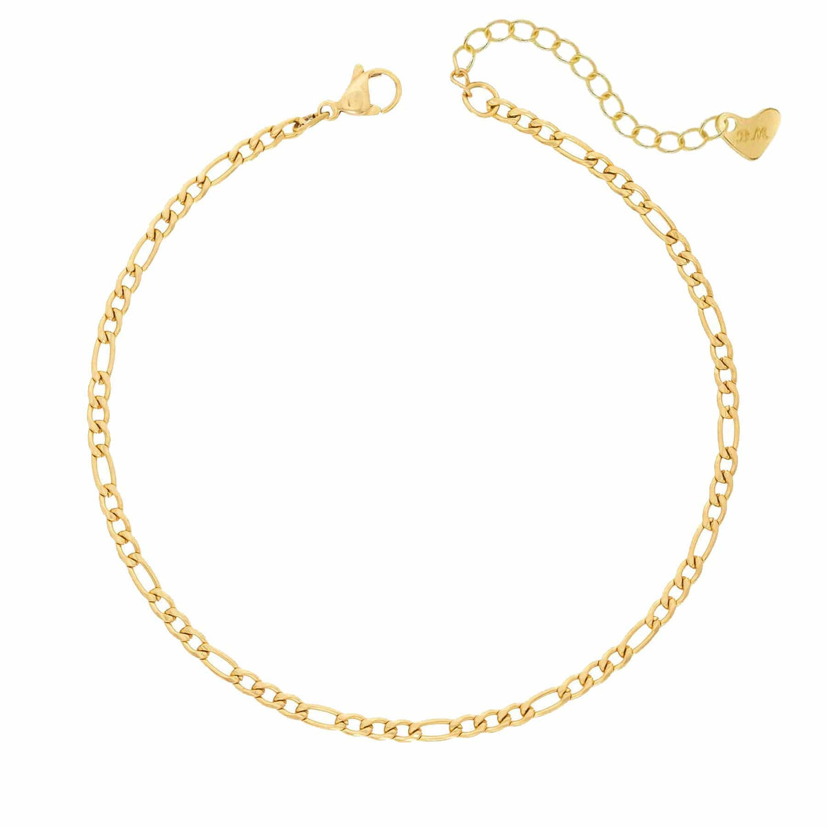 Bohomoon Stainless Steel Regal Figaro Anklet