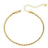 Bohomoon Stainless Steel Reni Rope Choker / Necklace