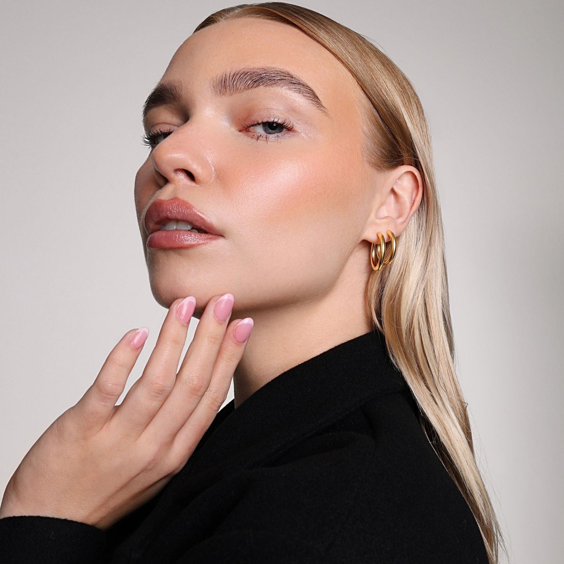 Bohomoon Stainless Steel Riley Hoop Earrings