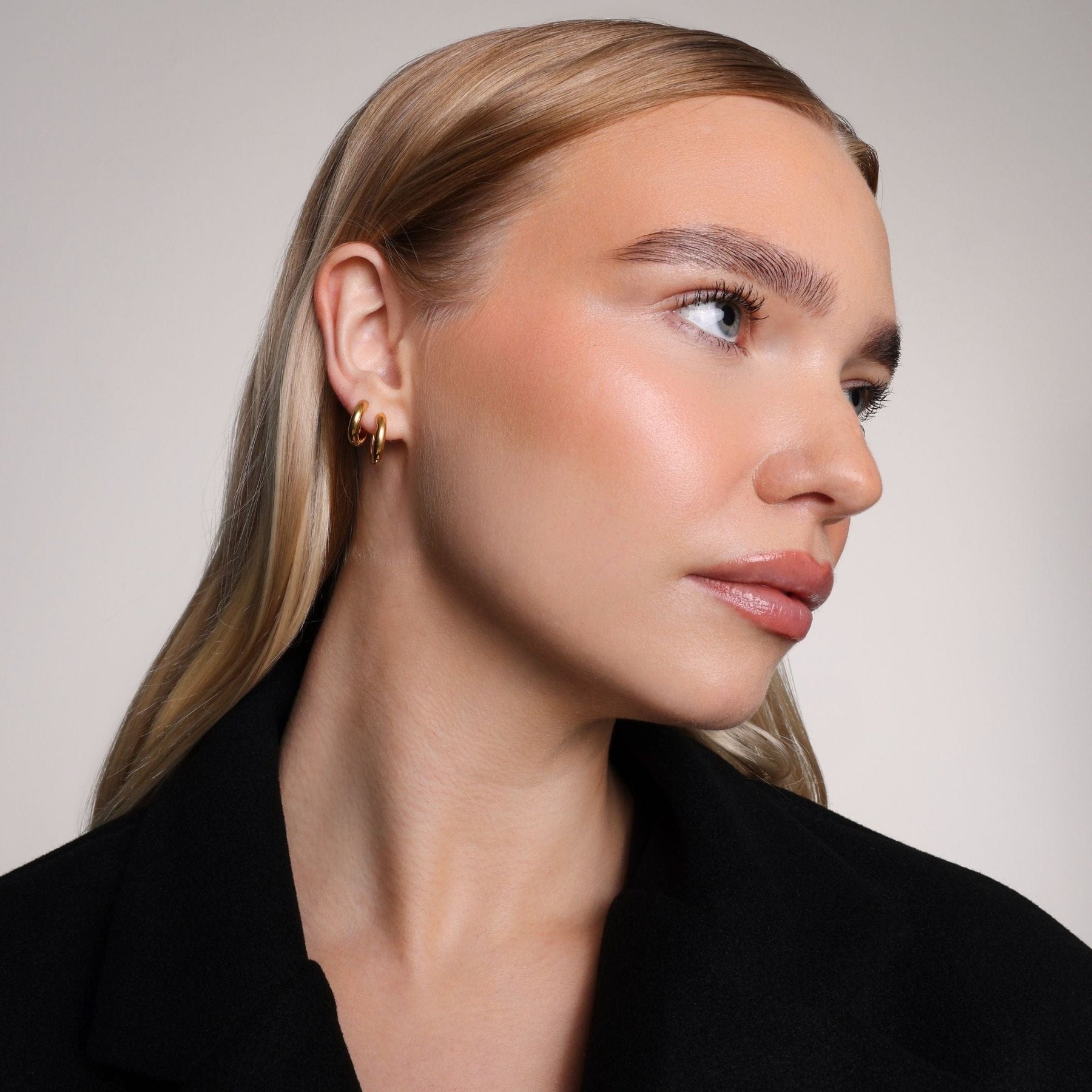 Bohomoon Stainless Steel Riley Hoop Earrings