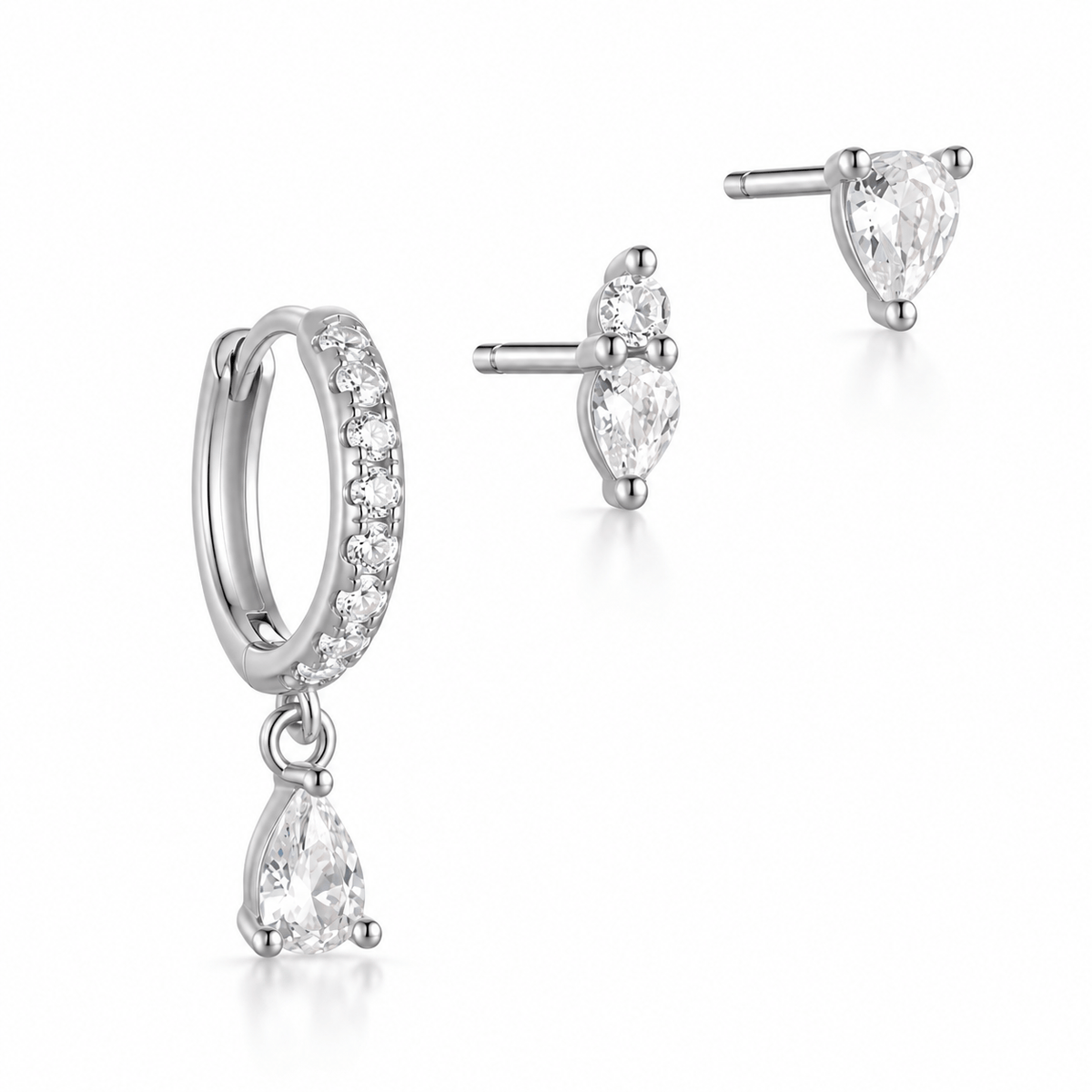 Bohomoon Stainless Steel Rosa Earring Set