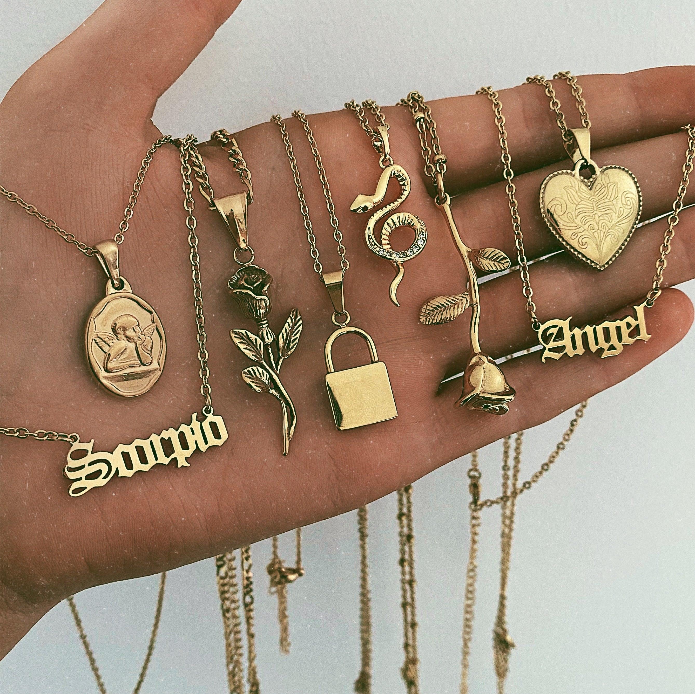BohoMoon Stainless Steel Rosemary Necklace