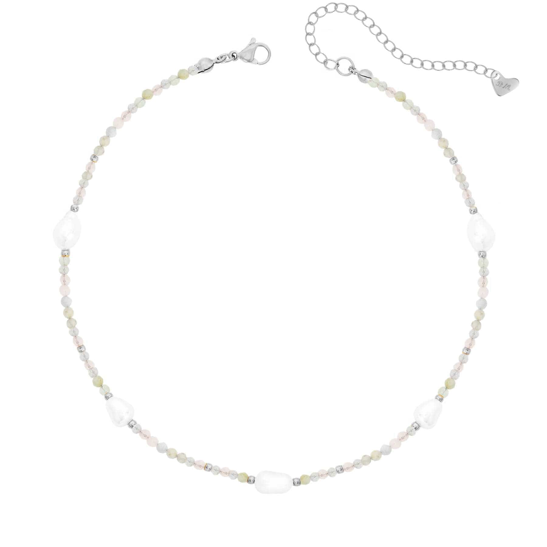 Bohomoon Stainless Steel Rosie Pearl Choker Necklace