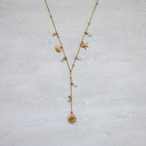 Bohomoon Stainless Steel Roxana Lariat Necklace