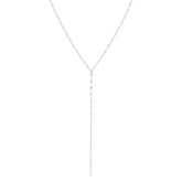 Bohomoon Stainless Steel Ruby Lariat Necklace