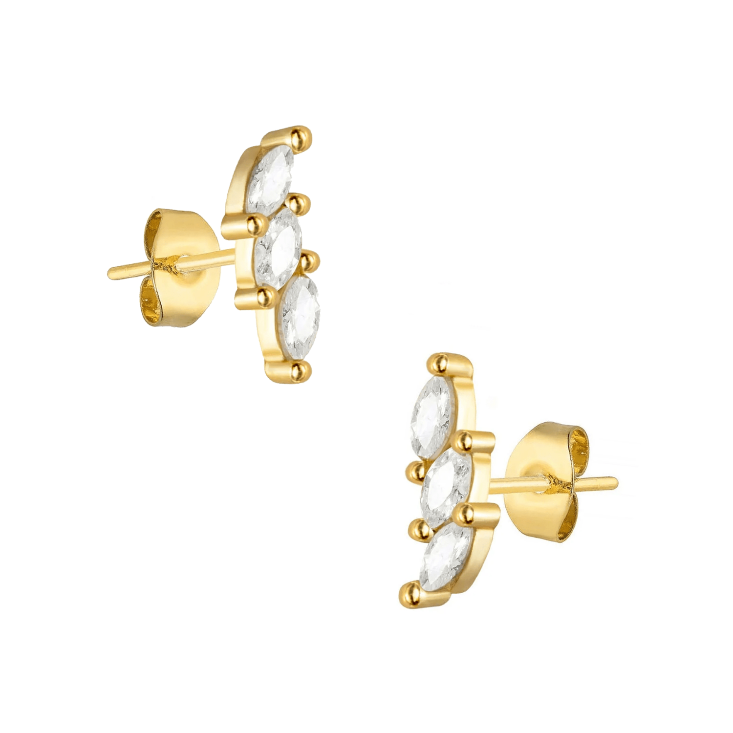 Bohomoon Stainless Steel Rumi Stud Earrings