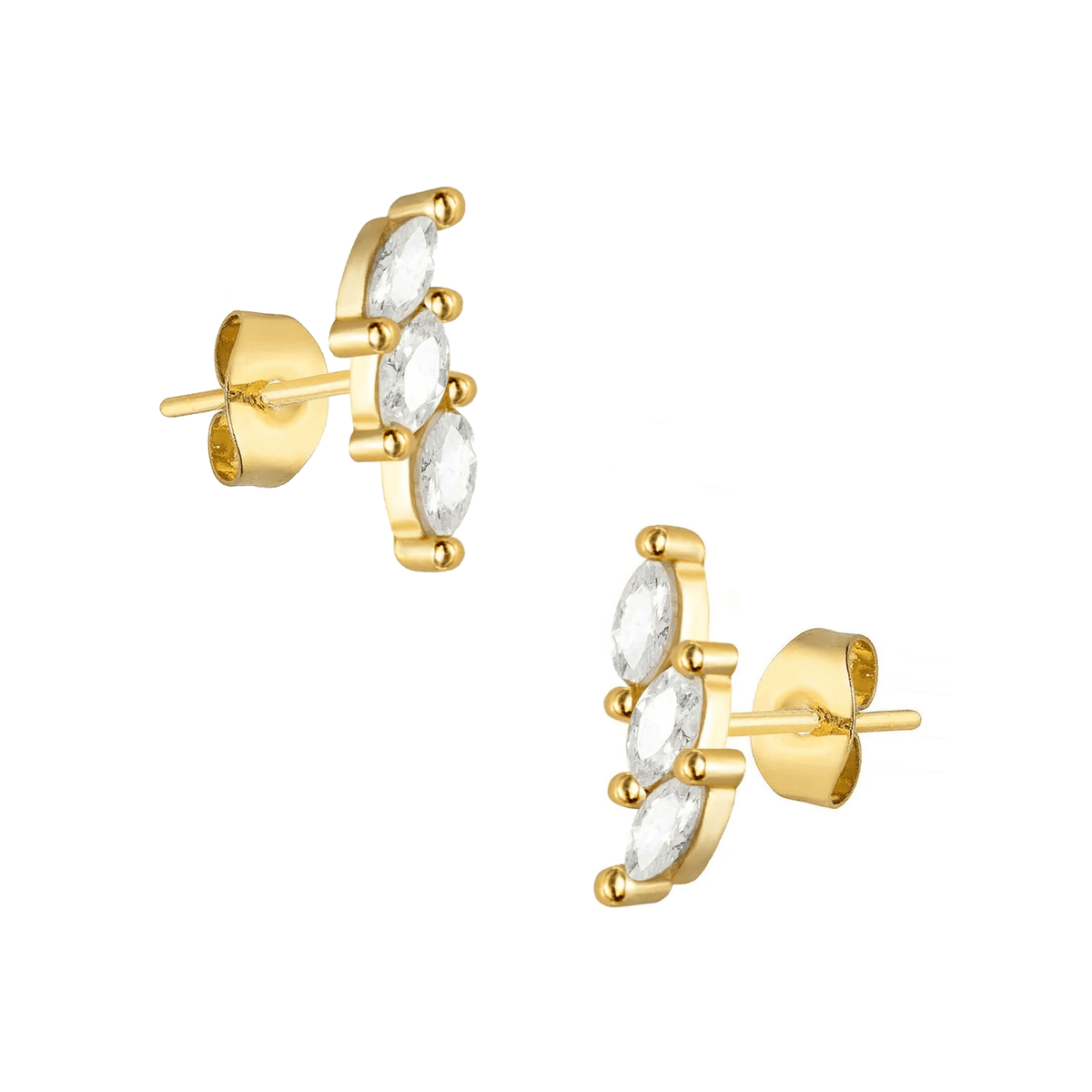 Bohomoon Stainless Steel Rumi Stud Earrings