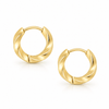Bohomoon Stainless Steel Sage Hoop Earrings
