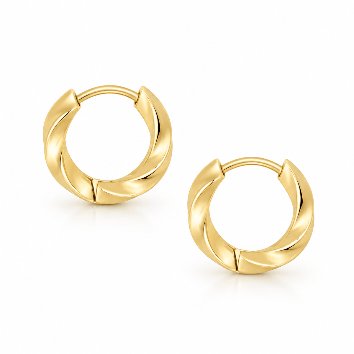Bohomoon Stainless Steel Sage Hoop Earrings
