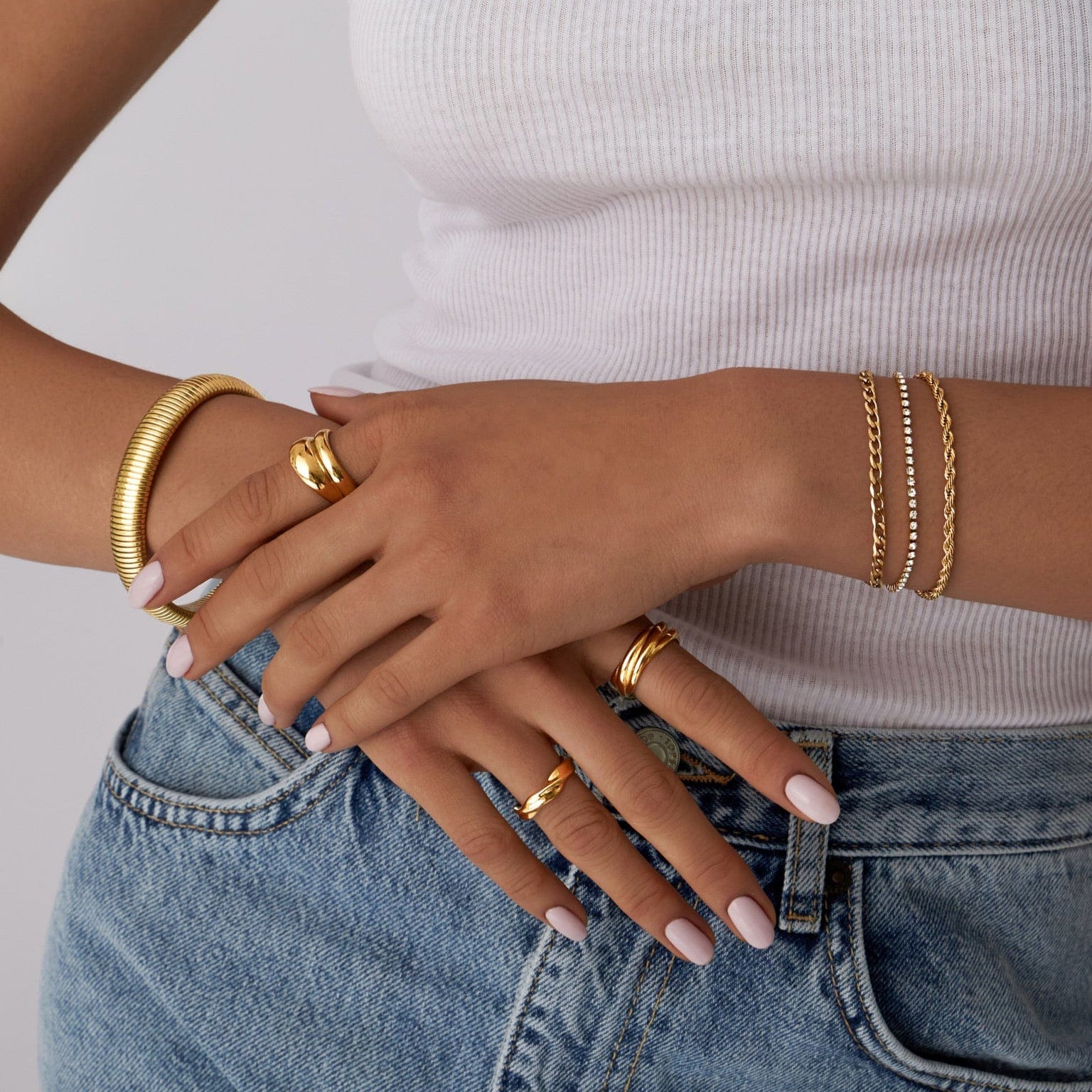 Bohomoon Stainless Steel Sage Ring