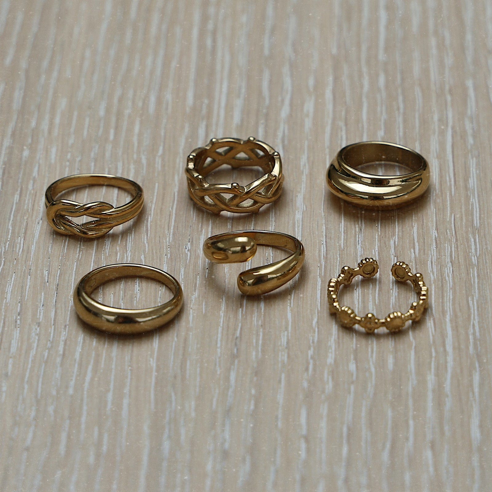 BohoMoon Stainless Steel Salt Lake Ring