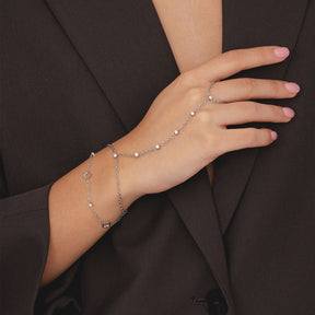 Bohomoon Stainless Steel Sammie Hand Chain Bracelet