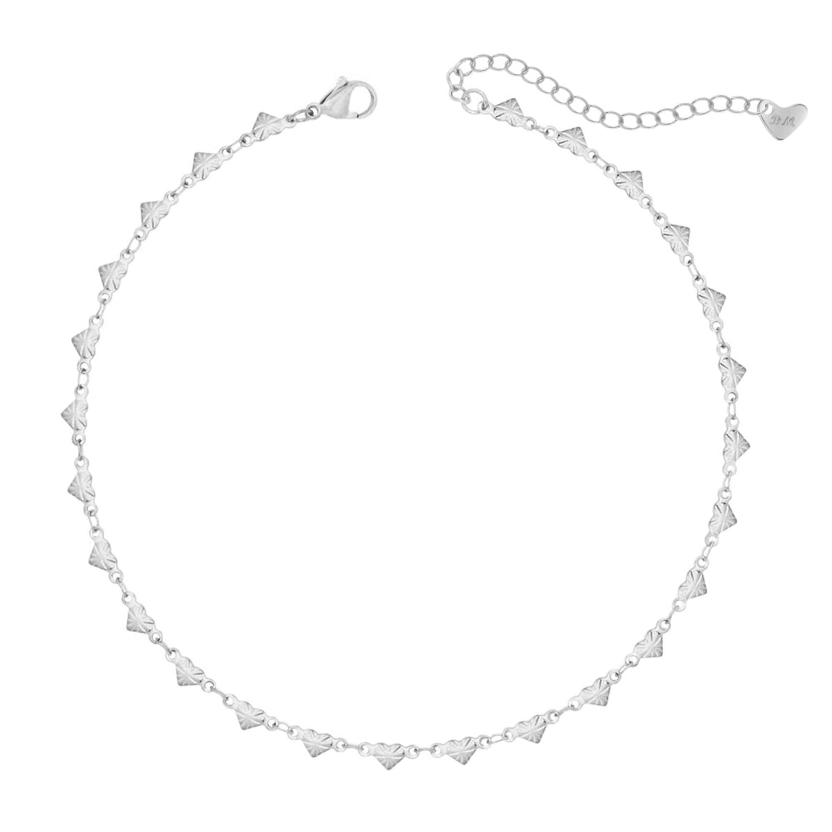 Bohomoon Stainless Steel Santorini Heart Choker