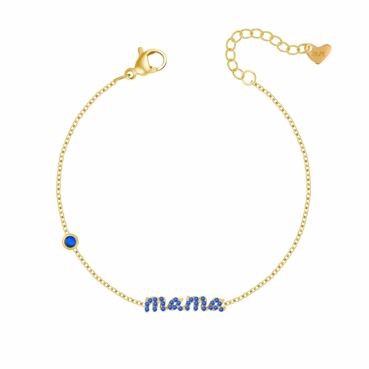 Bohomoon Stainless Steel Sapphire Mama Bracelet