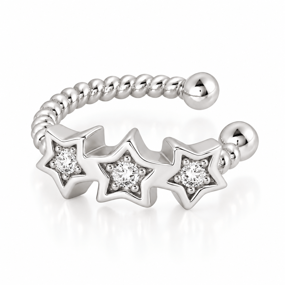 Bohomoon Stainless Steel Scarlett Star Ear Cuff