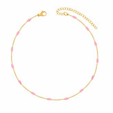 BohoMoon Stainless Steel Seabreeze Choker Gold / Pink