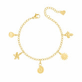 Bohomoon Stainless Steel Seaside Charm Bracelet