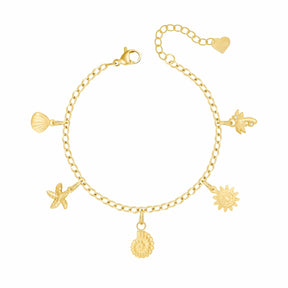 Bohomoon Stainless Steel Seaside Charm Bracelet