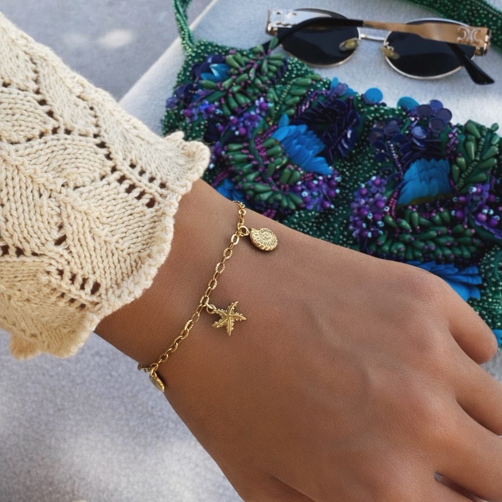 Bohomoon Stainless Steel Seaside Charm Bracelet