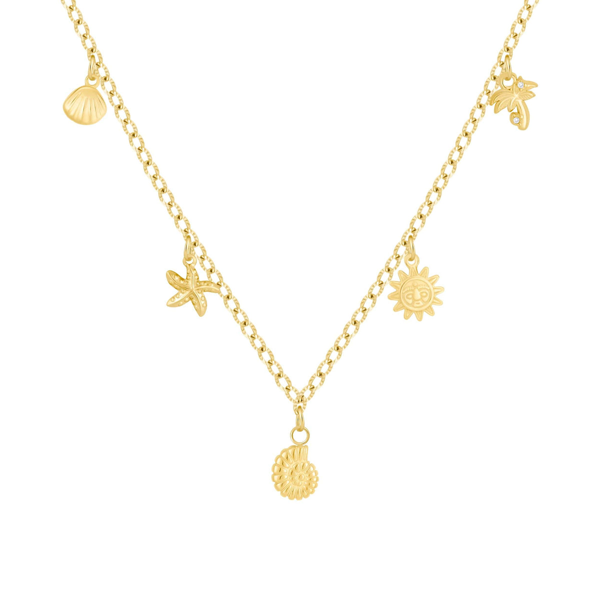 Bohomoon Stainless Steel Seaside Charm Necklace