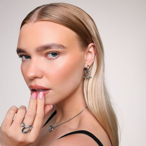 Bohomoon Stainless Steel Set Sail Hoop Earrings