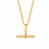 BohoMoon Stainless Steel Set Sail Tbar Necklace Gold