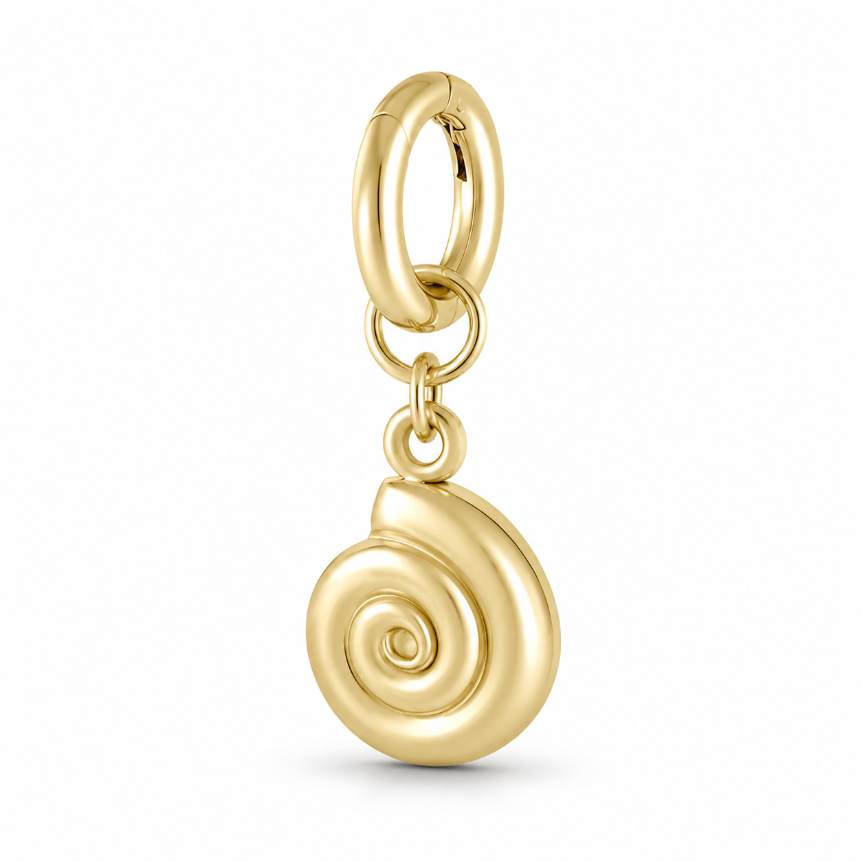 Bohomoon Stainless Steel Shell Swirl Bikini Charm