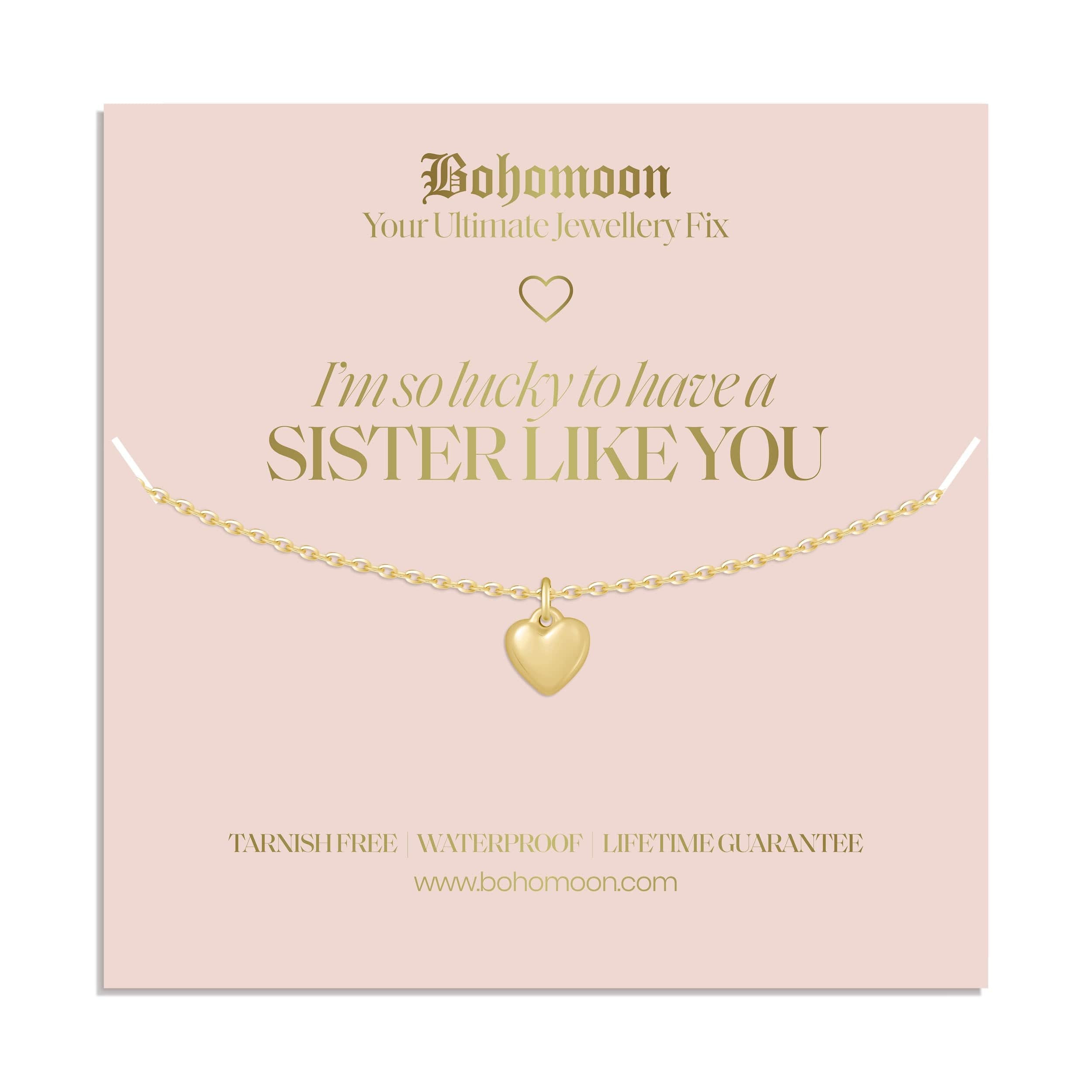Bohomoon Stainless Steel Sister Necklace