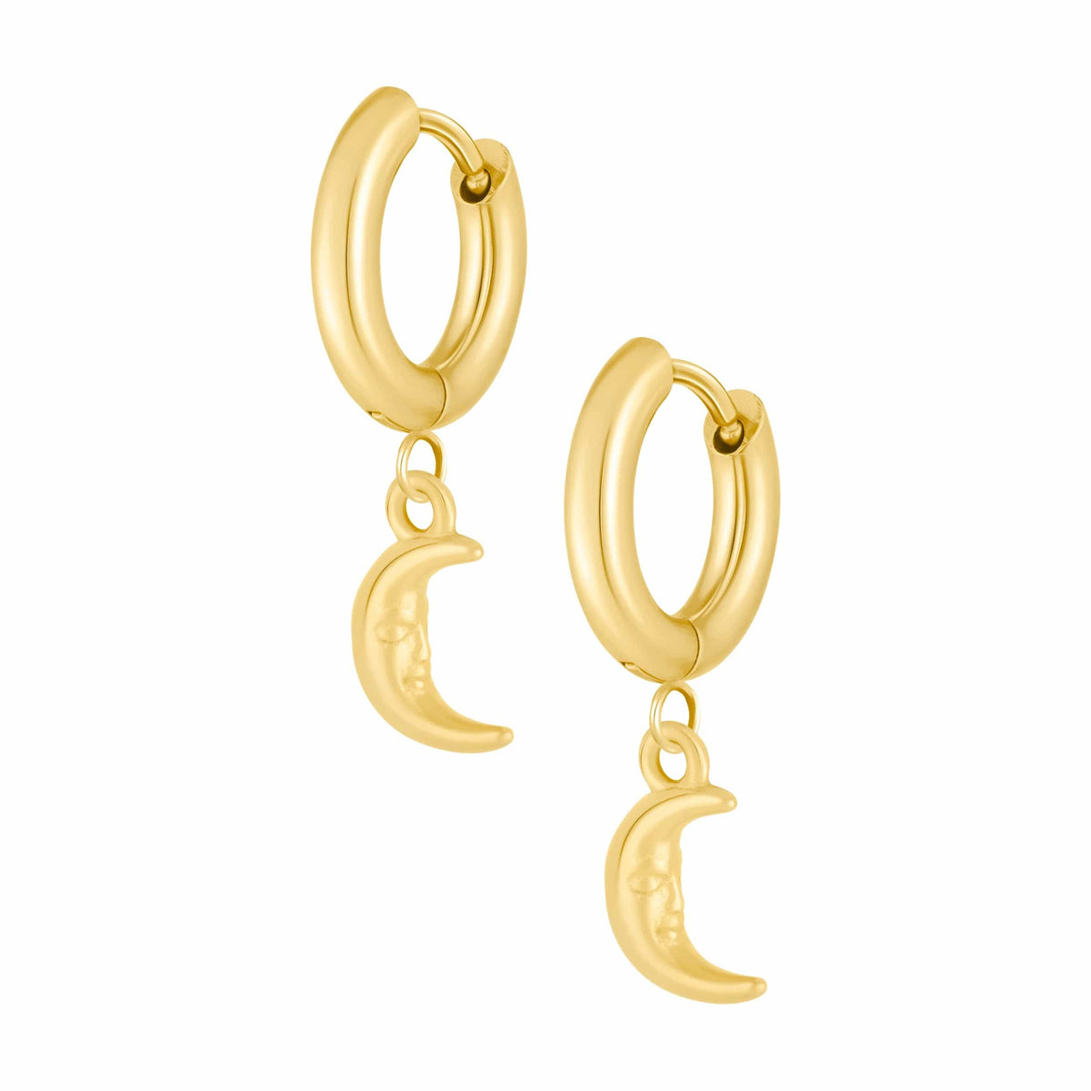 Bohomoon Stainless Steel Sleep Tight Hoop Earrings