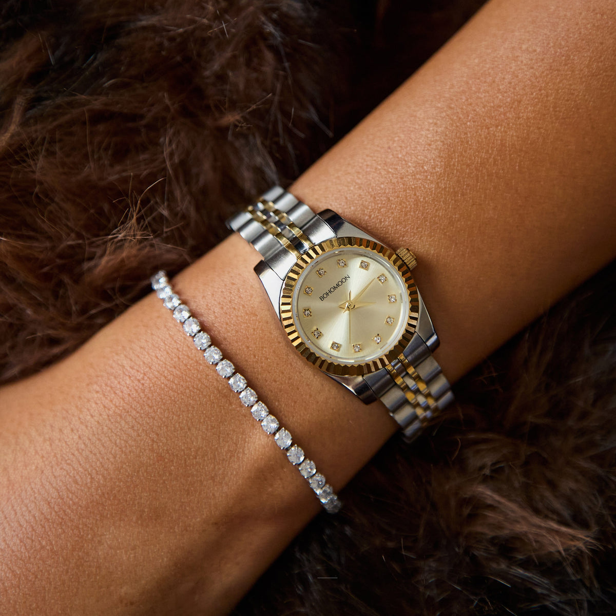Bohomoon Stainless Steel Sylvie Watch - Mixed Metal