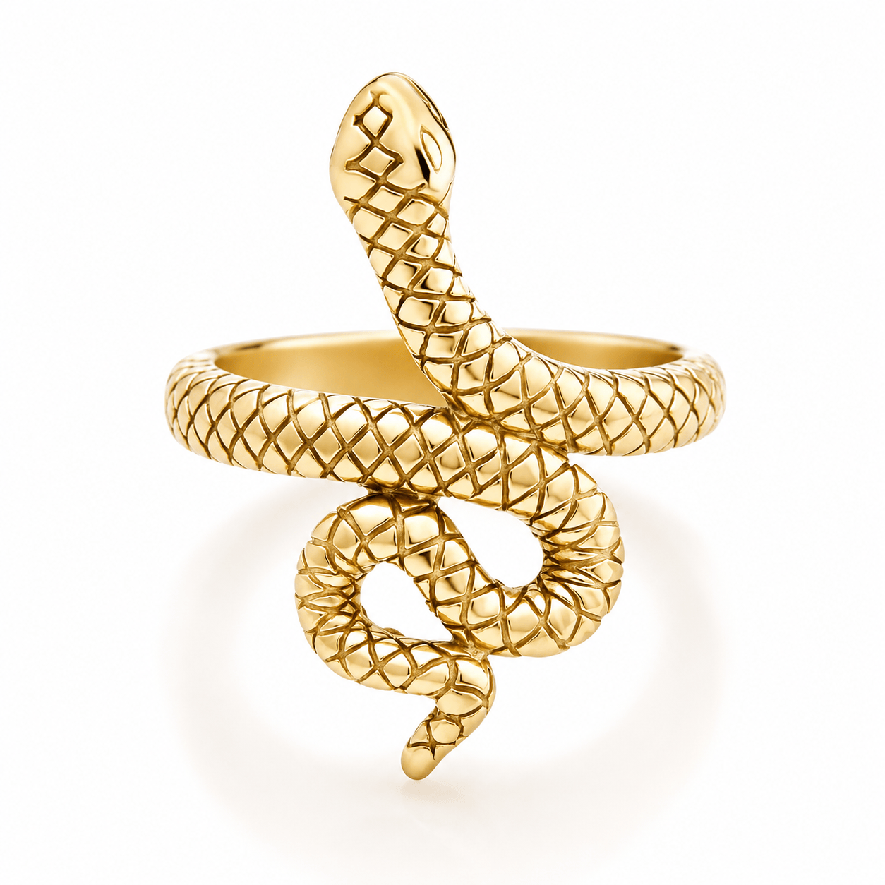 Bohomoon Stainless Steel Snake Charmer Ring