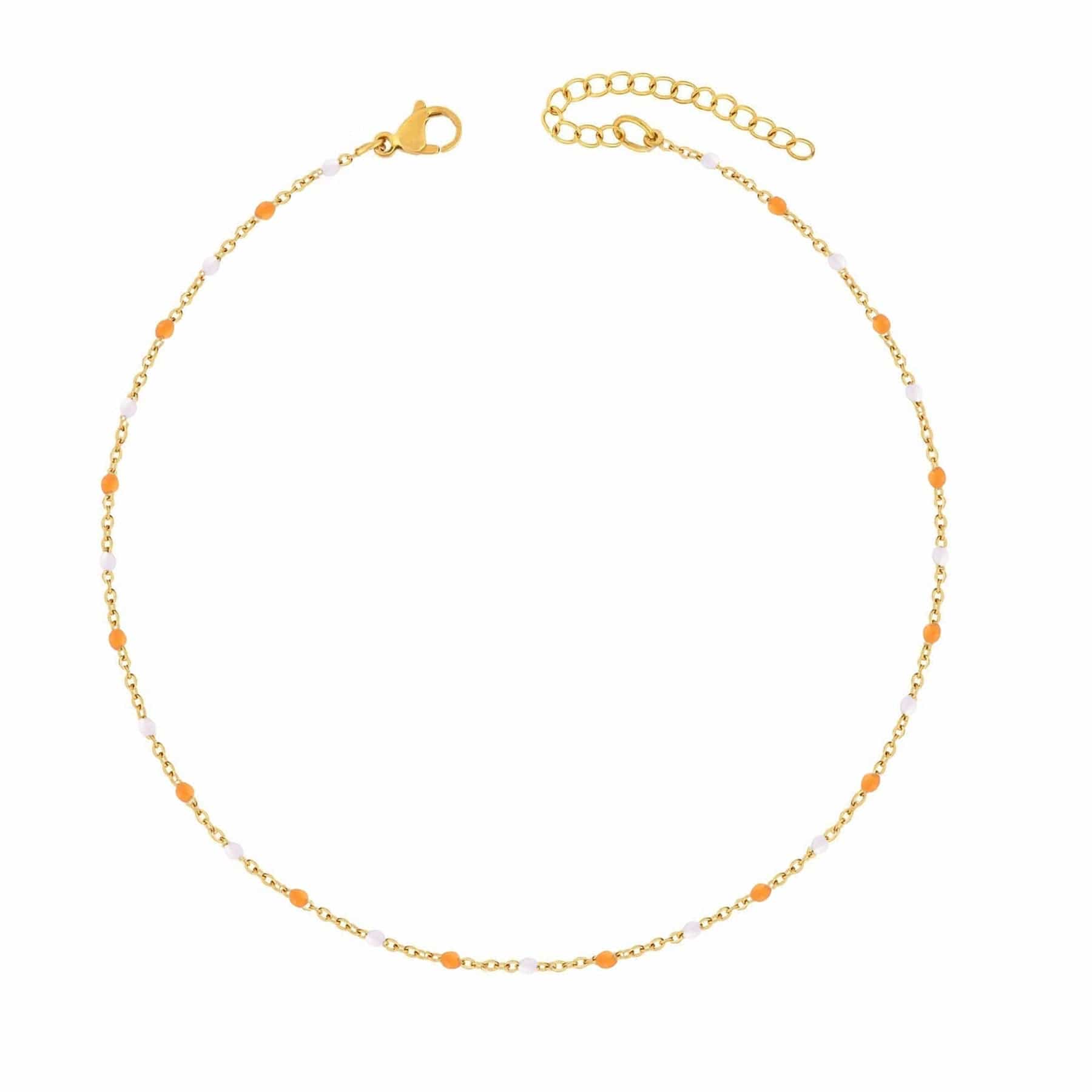 BohoMoon Stainless Steel Soda Choker Gold / Orange