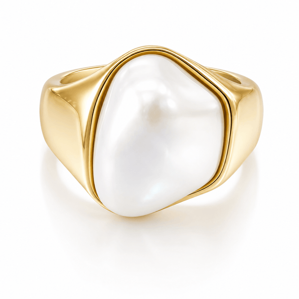 Bohomoon Stainless Steel Soho Pearl Ring