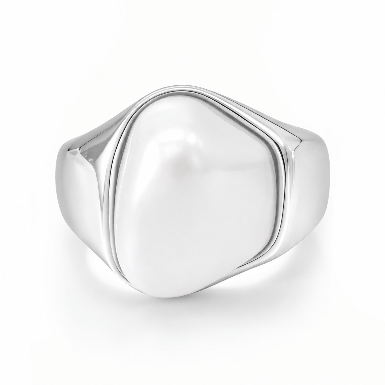 Bohomoon Stainless Steel Soho Pearl Ring
