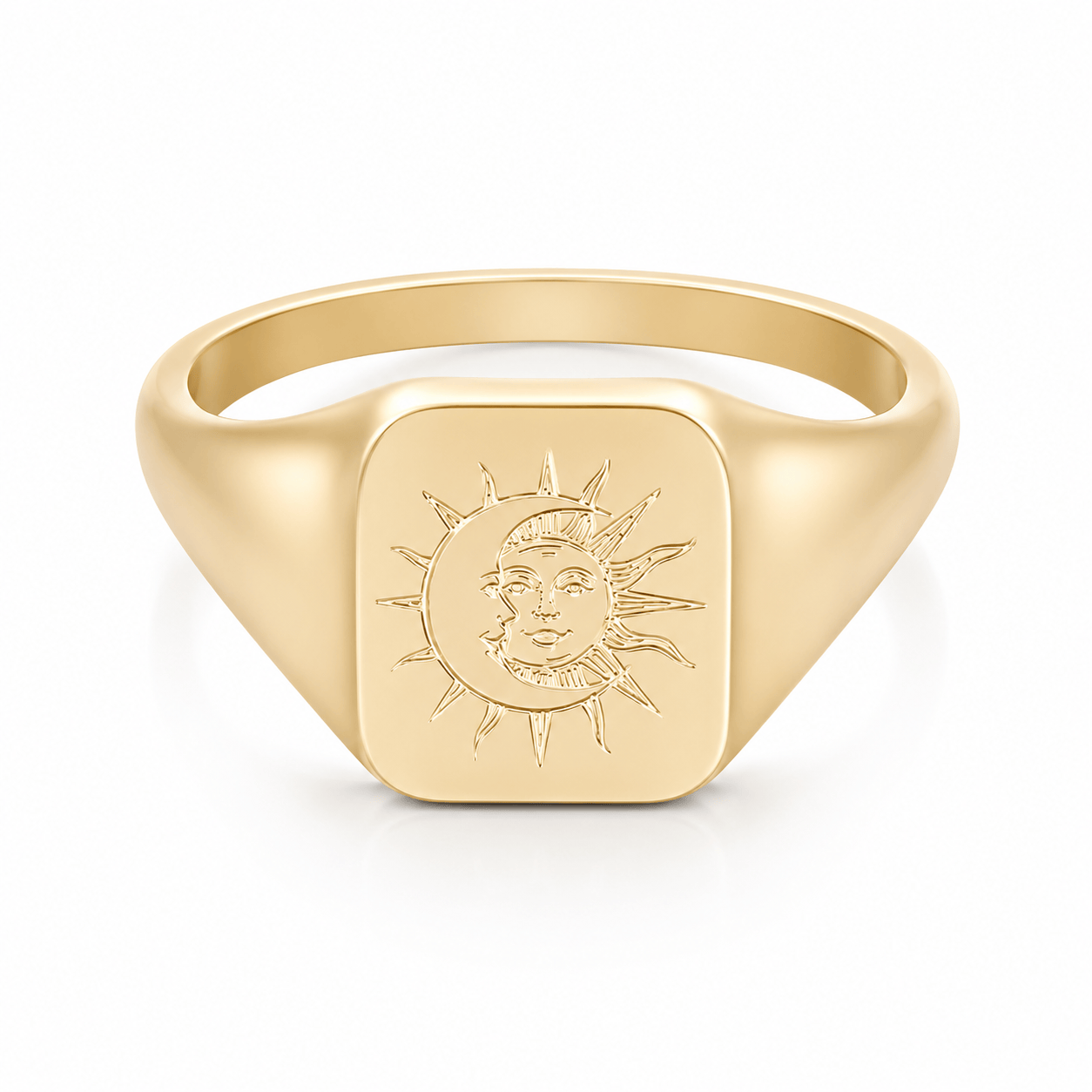 Bohomoon Stainless Steel Solar System Signet Ring