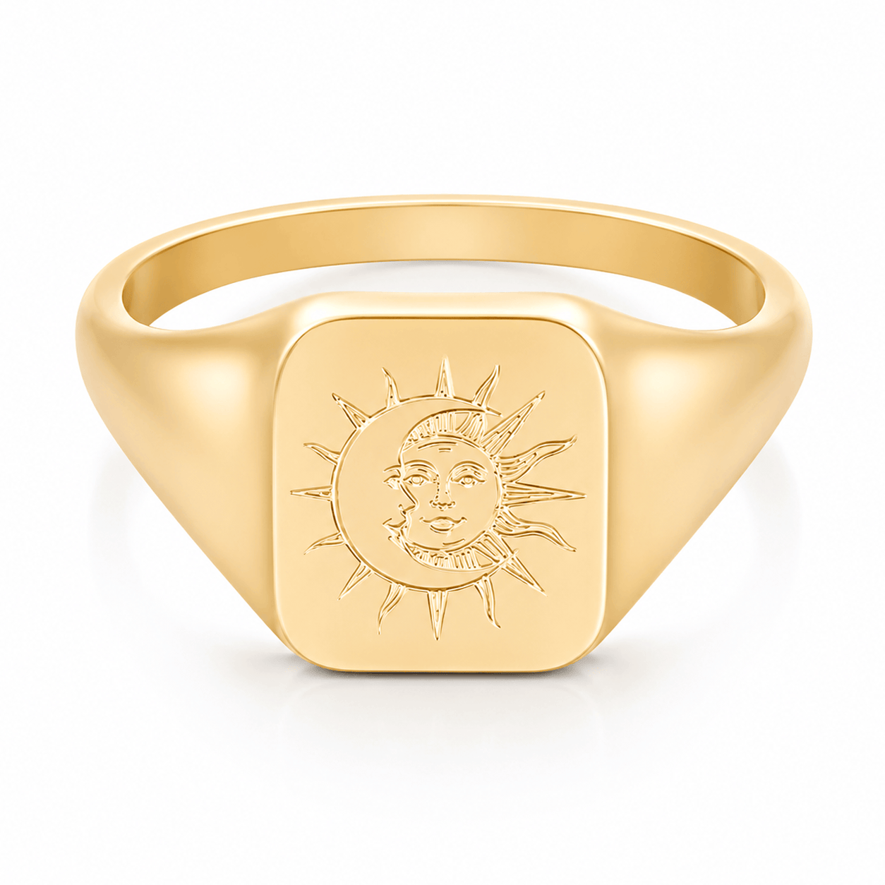 Bohomoon Stainless Steel Solar System Signet Ring