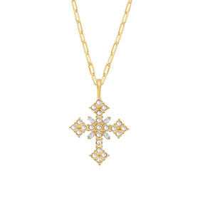 Bohomoon Stainless Steel St Lucia Cross Necklace