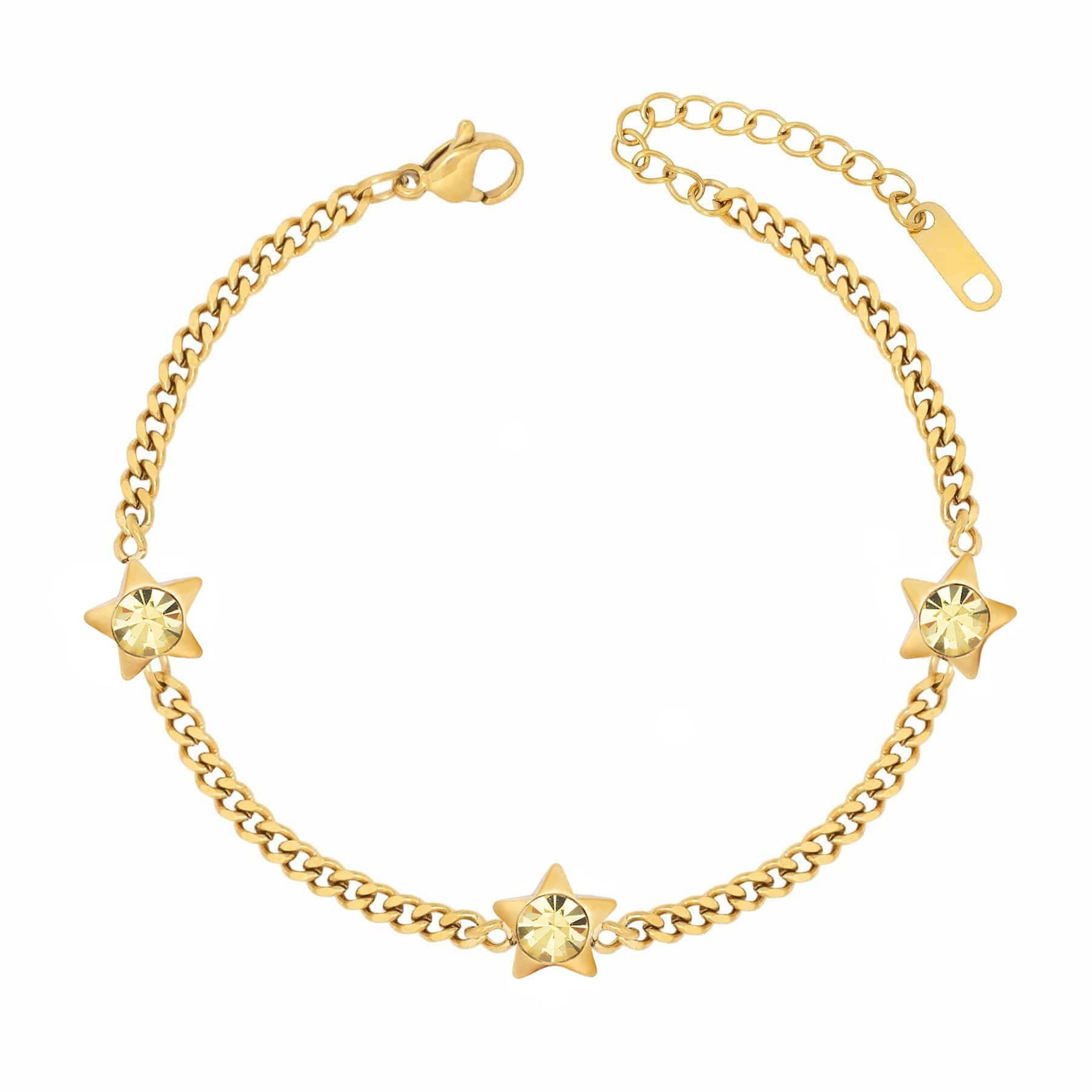 BohoMoon Stainless Steel Stardust Bracelet Gold